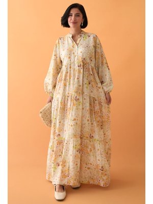 Defne Çiçeği Sarı Mango Elbise Defne Çiçeği Sarı Mango Elbise