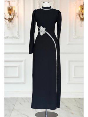 Siyah Zühre Abiye Elbise