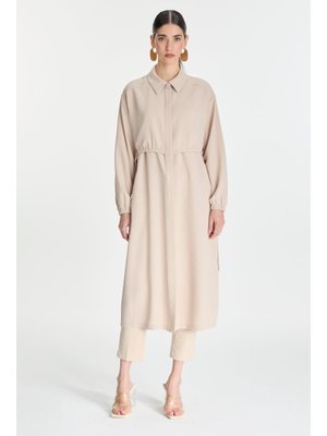 Gömlek Yaka Lastikli Bej Giy Çık Gç Gömlek Yaka Lastikli Bej Giy Çık Gç