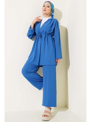 Lacivert Bel Tünelli Ayrobin İkili Takım Lacivert Bel Tünelli Ayrobin İkili Takım