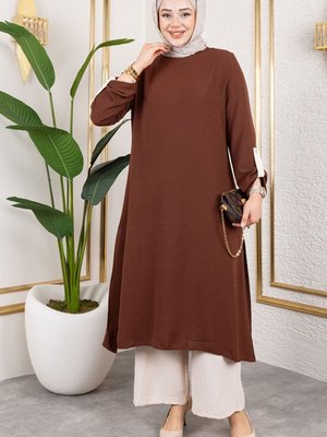 Kahverengi Kolları Katlamalı Aerobin Takım Kahverengi Kolları Katlamalı Aerobin Takım