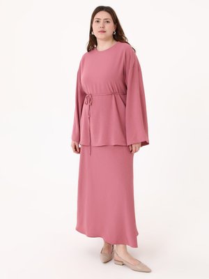 Büyük Beden Takım Koyu Gul