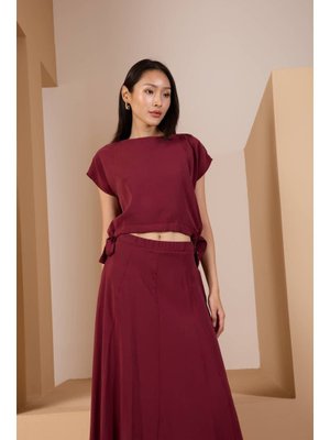 Bordo Salaş Modal Dokuma Yelek