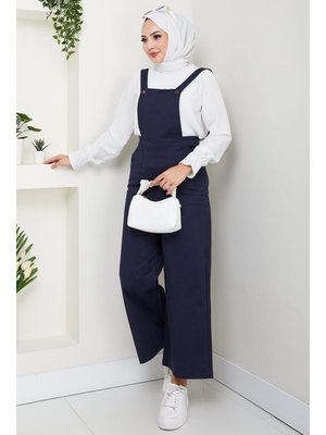 Lacivert Gülru Cepli Gabardin Tulum Lacivert Gülru Cepli Gabardin Tulum
