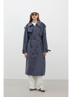 Lacivert Kopenhag Oversıze Trençkot Lacivert Kopenhag Oversıze Trençkot