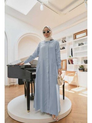 Mavi Tensel Düğmeli Ferace Mavi Tensel Düğmeli Ferace