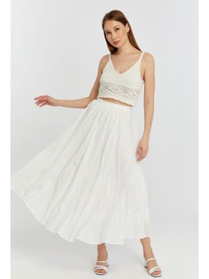 Ekru Krinkıl Vual Etek