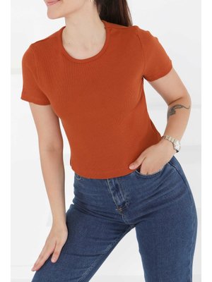 Kiremit Kısa Kollu Body Kiremit Kısa Kollu Body