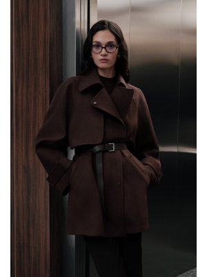 Kahverengi Mari Kruvaze Trenç Kaban