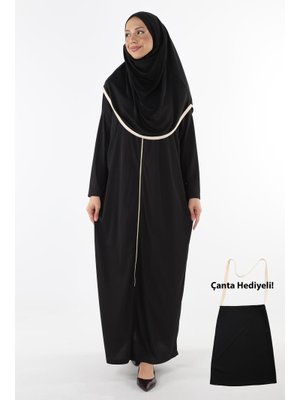 2199_ Tek Parça Kaymaz Başörtülü Ve Fermuarlı Namaz Elbisesi Bone Takmaya Son Ferace 2199_ Tek Parça Kaymaz Başörtülü Ve Fermuarlı Namaz Elbisesi Bone Takmaya Son Ferace