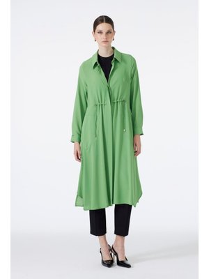 Gömlek Yaka Cep Detaylı Uzun Yeşil Giy Çık Gç Gömlek Yaka Cep Detaylı Uzun Yeşil Giy Çık Gç