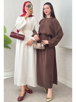 Kahvrengi Sultan Basic Elbise Kahvrengi Sultan Basic Elbise