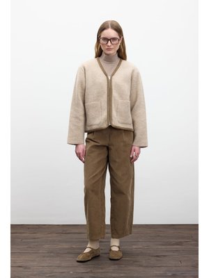 Bej Düz Örgü Fermuarlı Triko Hırka Bej Düz Örgü Fermuarlı Triko Hırka