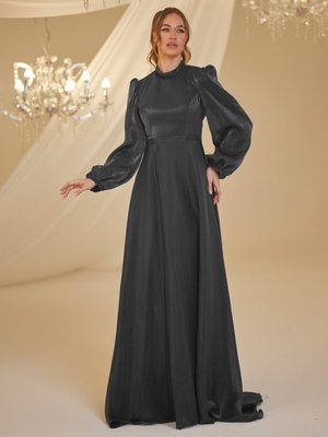 Siyah Helin Abiye Elbise