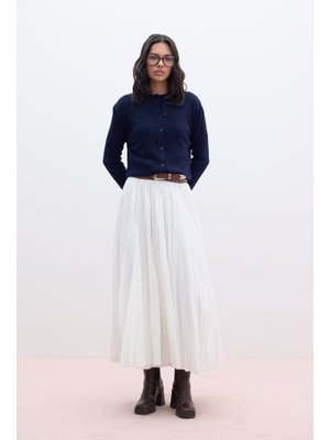 Lacivert Yumuşak Dokulu Triko Hırka Lacivert Yumuşak Dokulu Triko Hırka