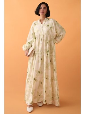 Kardelen Çiçeği Mint Yeşili Mango Elbise Kardelen Çiçeği Mint Yeşili Mango Elbise