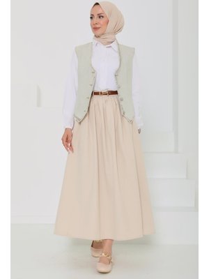 Taş Denim Kısa Yelek