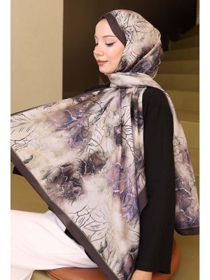 Siyah Haki Desenli Şal