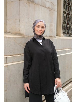Siyah Rita Kraş Gömlek