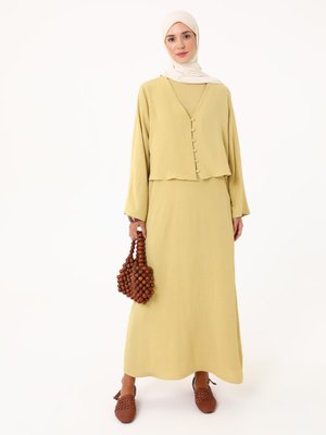 Aerobin Elbise Tunik İkili Takım Fistik Yesili