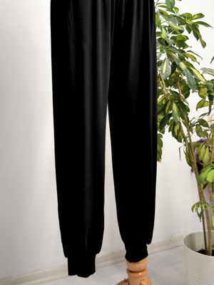 4xl Rahat Kesim | Günlük & Umre Kıyafeti Siyah Penye Pantolon S 4xl Rahat Kesim | Günlük & Umre Kıyafeti Siyah Penye Pantolon S