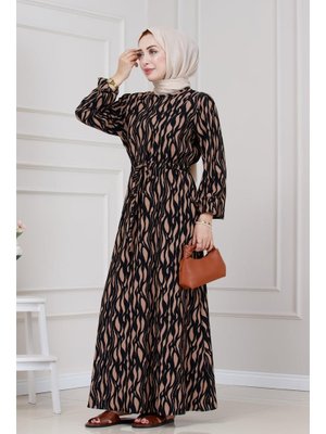 Vizon Beli Tünelli Bürümcük Karin Elbise Vizon Beli Tünelli Bürümcük Karin Elbise