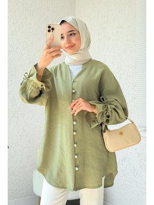 Haki Hakim Yaka Gömlek