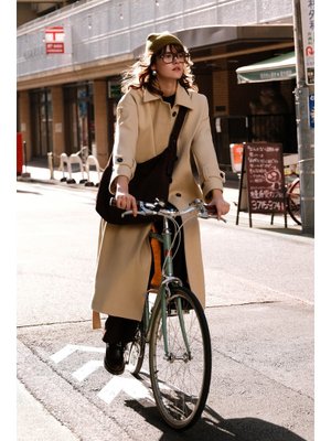 Bej Andy Oversıze Kaşe Kaban