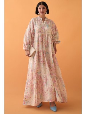 Defne Çiçeği Pembe Mango Elbise Defne Çiçeği Pembe Mango Elbise