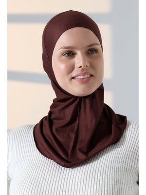 Kahve Pratik Boyunluklu Geçmeli Büyük Bone Kahve Pratik Boyunluklu Geçmeli Büyük Bone