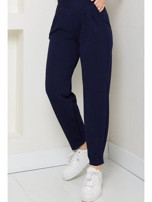 Lacivert Elenor Cepli Havuç Pantolon Lacivert Elenor Cepli Havuç Pantolon