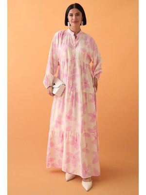 Kardelen Çiçeği Pembe Mango Elbise Kardelen Çiçeği Pembe Mango Elbise