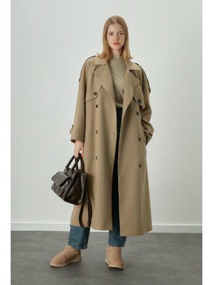 Bej Premium Oversize Trençkot Bej Premium Oversize Trençkot