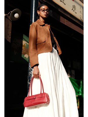 Ekru Pılıse Maxı Etek Ekru Pılıse Maxı Etek