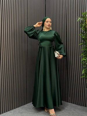 Yeşil Mira Abiye Elbise
