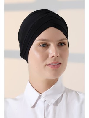 Çapraz Bantlı Çift Taraflı Bone Siyah Çapraz Bantlı Çift Taraflı Bone Siyah