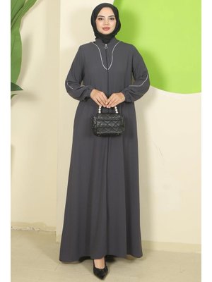 Antrasit Biye Detaylı Ferace Antrasit Biye Detaylı Ferace
