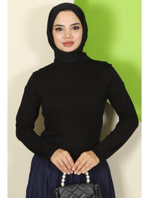 Siyah Bisiklet Yaka Body Siyah Bisiklet Yaka Body