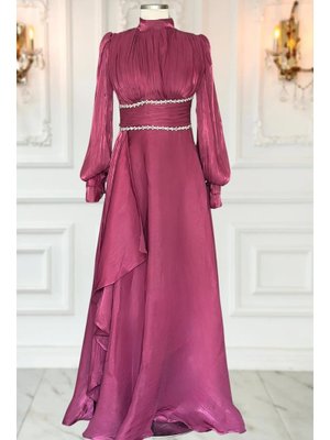 Vişne Alize Abiye Elbise Vişne Alize Abiye Elbise