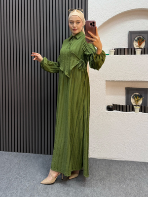 Yeşil Derin Elbise Yeşil Derin Elbise