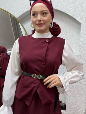 Bordo Nisa İkili Takım Bordo Nisa İkili Takım