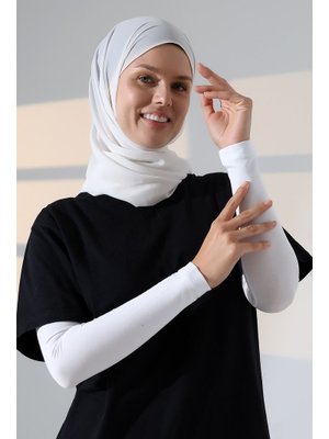 Beyaz Düz Dikişsiz Pratik Likralı Kolluk Penye Namaz Kolluğu Beyaz Düz Dikişsiz Pratik Likralı Kolluk Penye Namaz Kolluğu