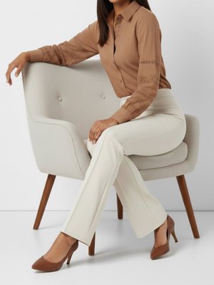 Bej İspanyol Paça Pantolon