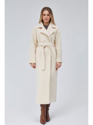 Ekru Buklet Kaşe Oversize Kaban Ekru Buklet Kaşe Oversize Kaban