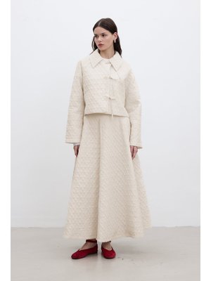 Vanilya Kapitone Geniş Etek Vanilya Kapitone Geniş Etek