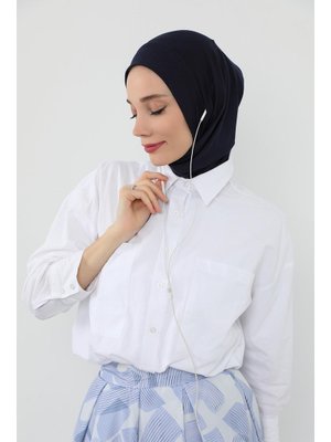 Lacivert Boyun Kapatıcı Özellikli Ve Kulaklık Girişli Penye Bone,b Lacivert Boyun Kapatıcı Özellikli Ve Kulaklık Girişli Penye Bone,b