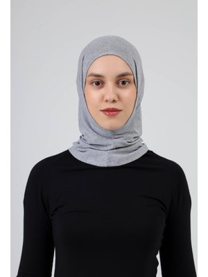 Gri Düz Hafif Esnek Spor Bone