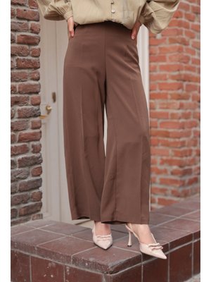 Kahverengi Pallazzo Pantolon