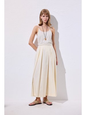 Vanilya Geniş Pileli Pantolon Vanilya Geniş Pileli Pantolon