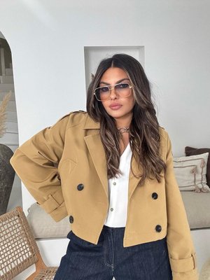 Mocha Mousse Kısa Trençkot Mocha Mousse Kısa Trençkot